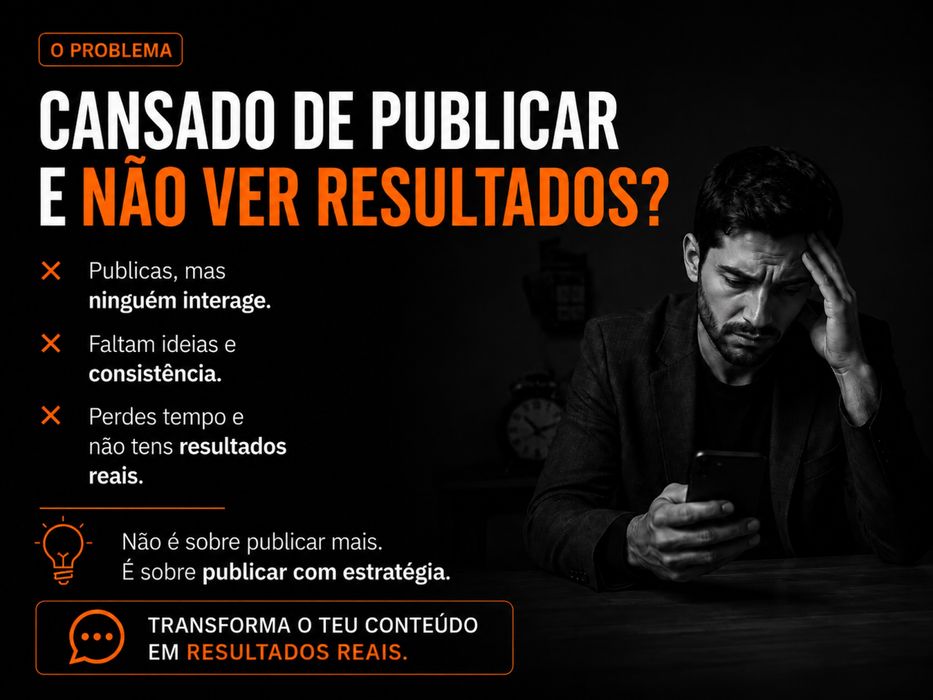 Gestão de redes sociais para o teu negócio | Conteúdo & Estratégias de crescimento