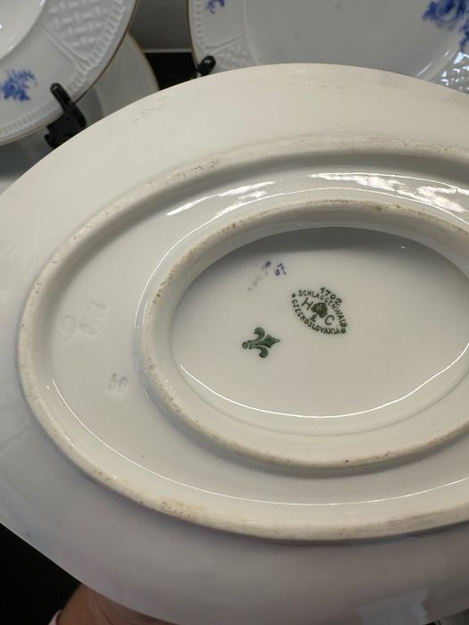Zestaw obiadowy Schlaggenwald Czechoslovakia