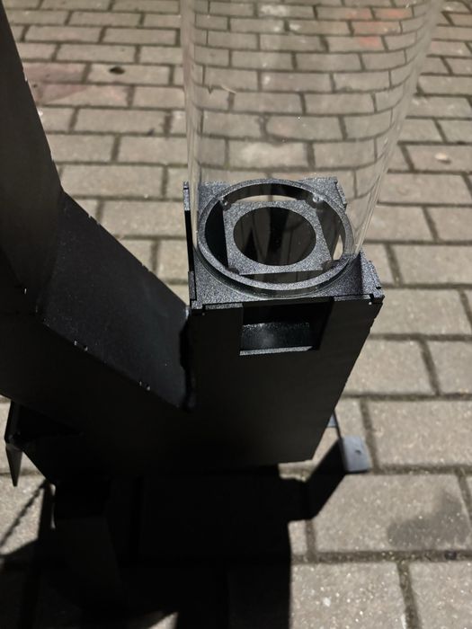 Parasol grzewczy na pellet piec rakietowy