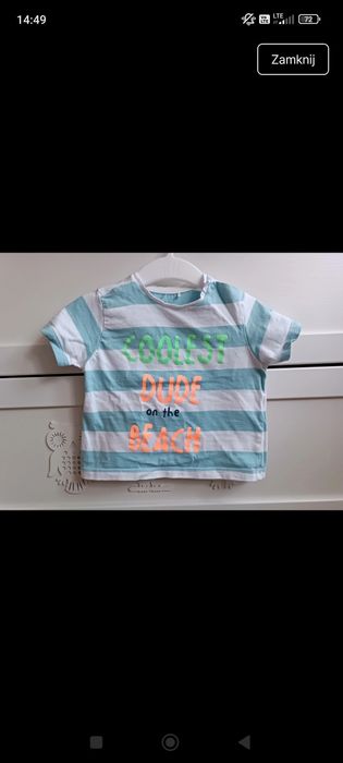T-shirt bluzka koszulka letnia 68