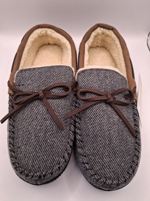 Kapcie męskie  mokasyny,
pluszowe pantofle z pianki z pamięcią k