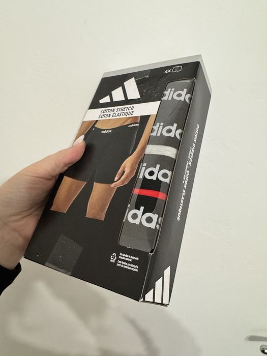 Чоловічі труси боксери Adidas 4 шт Cotton/Micro  ORIGINAL