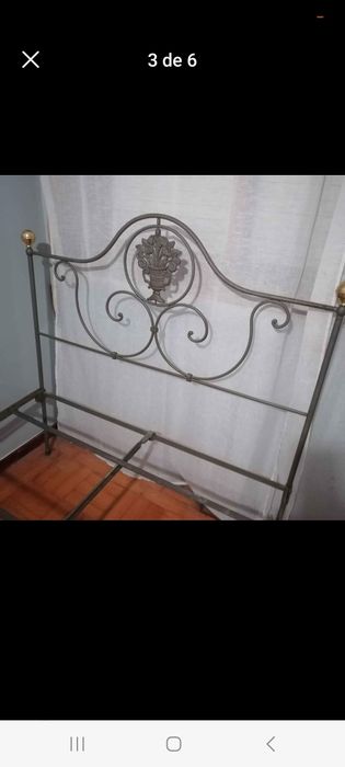 Cama em ferro restaurada64729515212930122