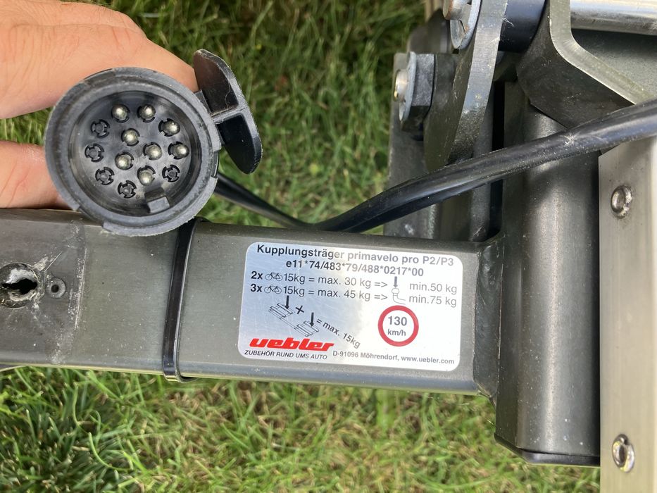 Uebler Primavelo Pro2 uchwyt stojak platforma na hak na 2 rowery