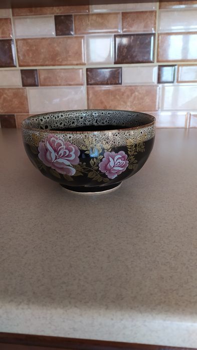 Глиняна тарілка салатниця