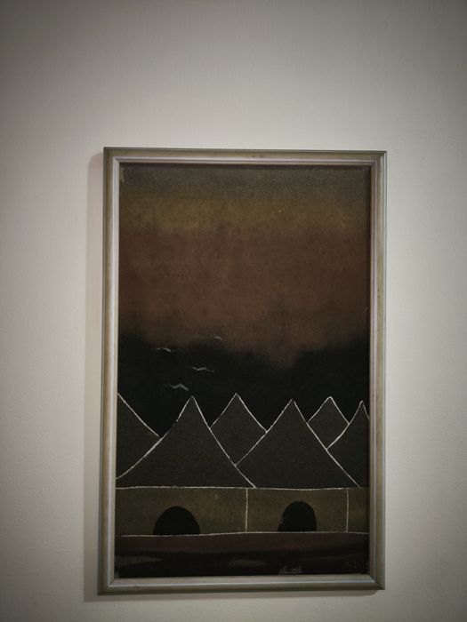 Quadros africanos em areia