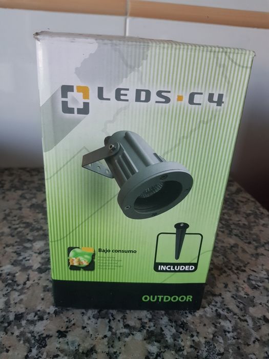 Foco Projetor Aluminio GU10 LEDS-C4 - Exterior - Preto