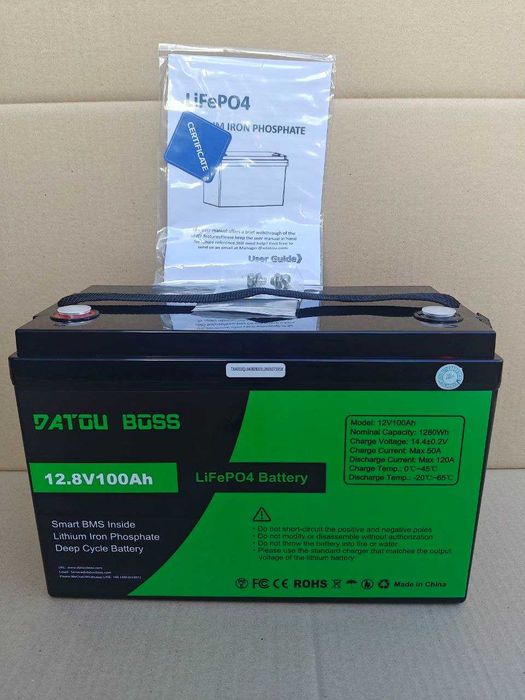 1,8 кВт Комплект резервного живлення DATOUBOSS DT-1218M + LiFePO4 12V 100Ah 1280Wh для будинку, квартири, UPS, інвертор 1800 Вт