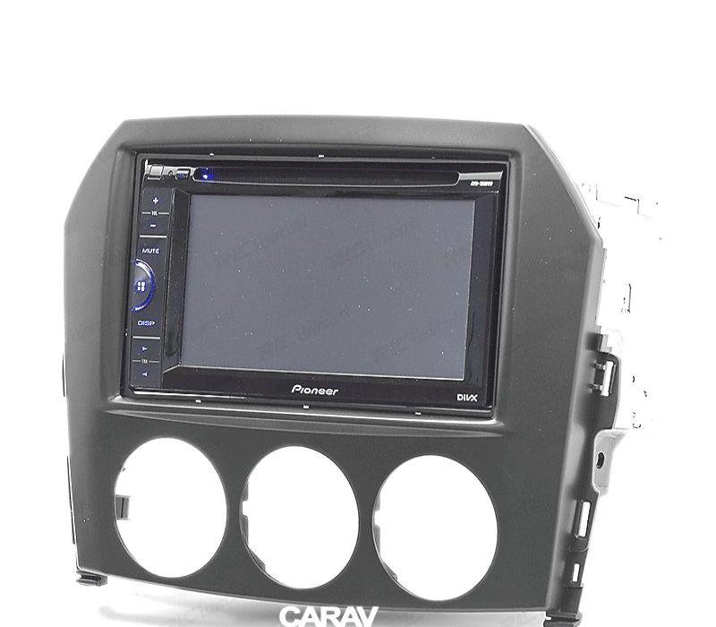 MOLDURA ADAPTADOR PRETO PARA RADIO 2-DIN PARA MAZDA MX-5 MIATA