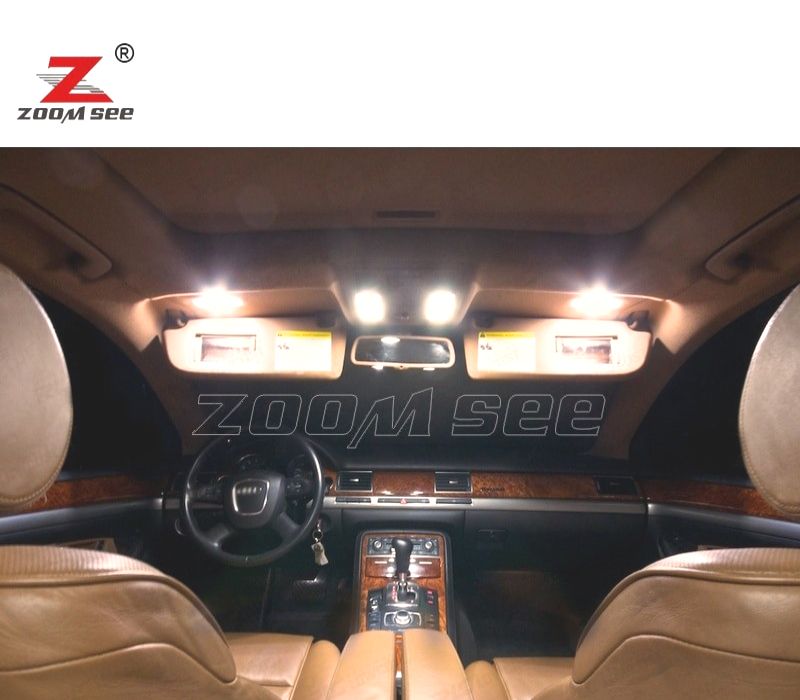 KIT COMPLETO DE 25 LÂMPADAS LED INTERIOR AUDI A8 S8 D3 2003-2009