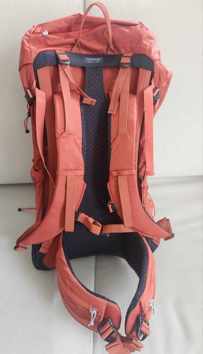 Equipamento de trilha / caminhada, ideal para Trekking, viagens, Caminho de Santiago - Mochila 38L, Bastão, poncho