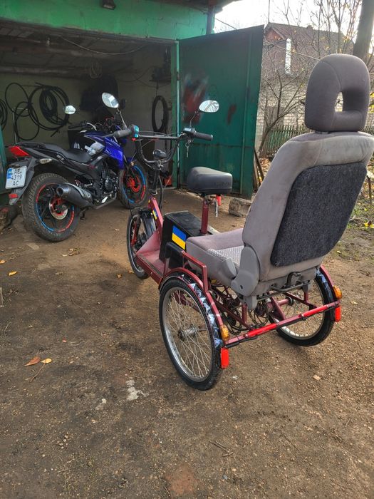 Трьох колісний електро велосипед