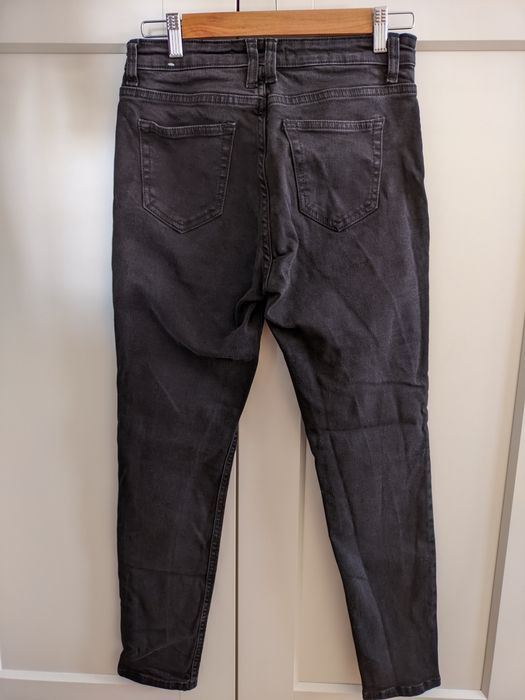 Jeansy Newisa Mango 38/M czarne spodnie rurki
