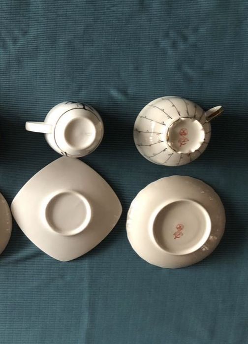 Вінтажні чайні пари / чашки з блюдцями порцеляна