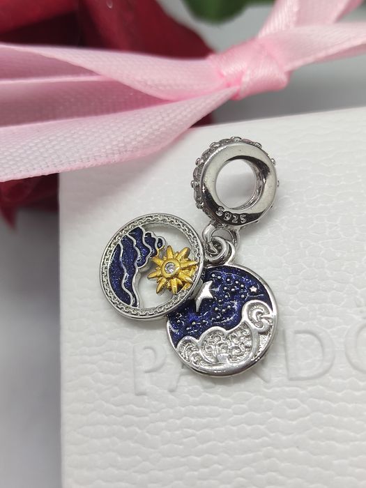 Zawieszka podwójna charm's S925 nowy