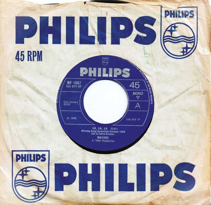 Massiel – He Gives Me Love (La, La, La) / La, La, La -  7" - 1968