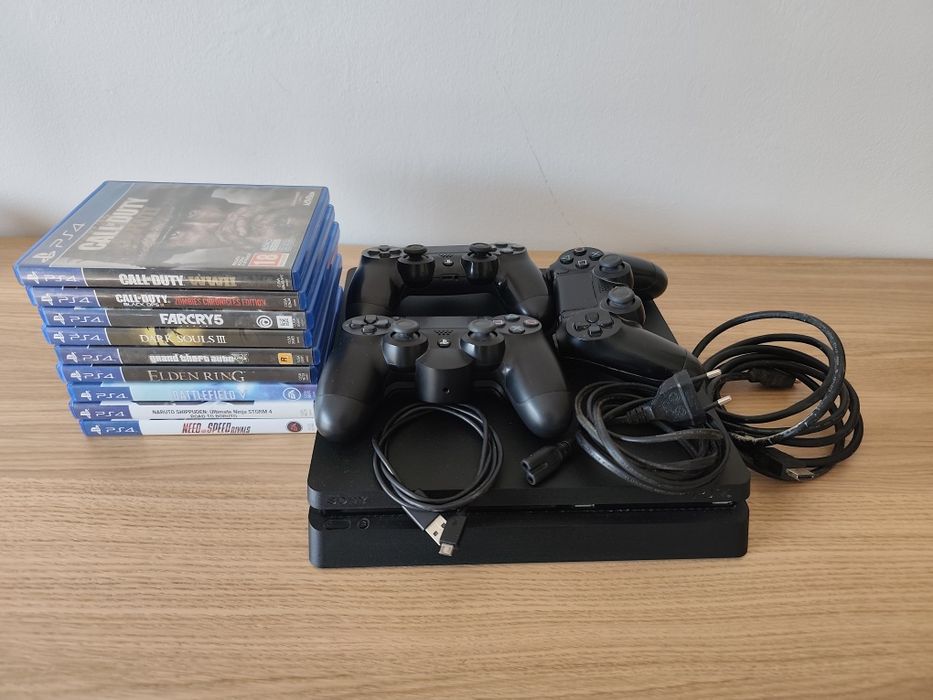 Ps4 1TB+3 comandos+9 jogos