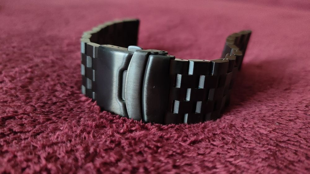 Bransoleta typ Strapcode Super Engineer 24 mm. CZARNA - wysyłka gratis