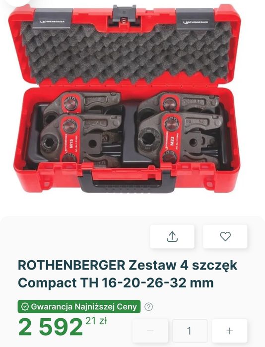 Szczęki do zaciskarki pex. Miedź