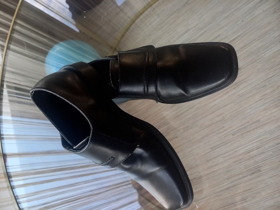 Eleganckie skórzane  buciki rozmiar 33 22 cm Emel buty czarne wyjściowe chłopca