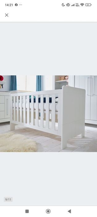 Łóżeczko tapczanik niemowlęce 2w1