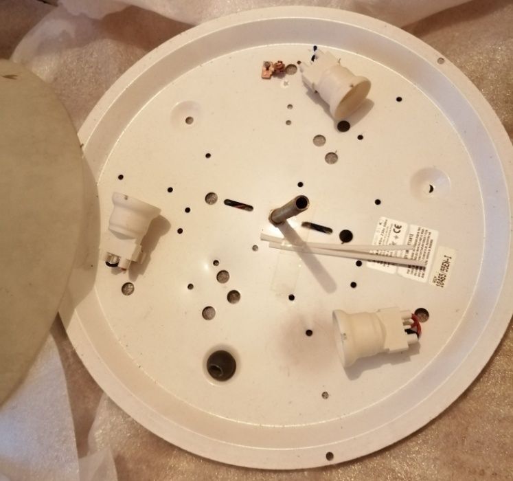 Candeeiro de tecto em vidro