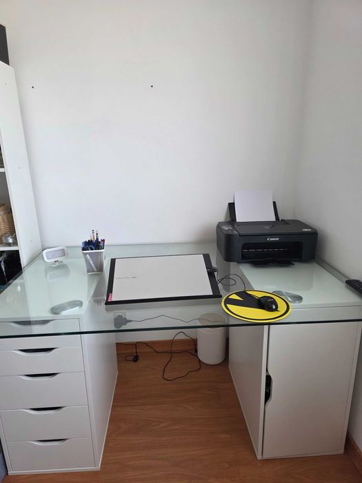 Tampo de Vidro / Mesa /Secretária