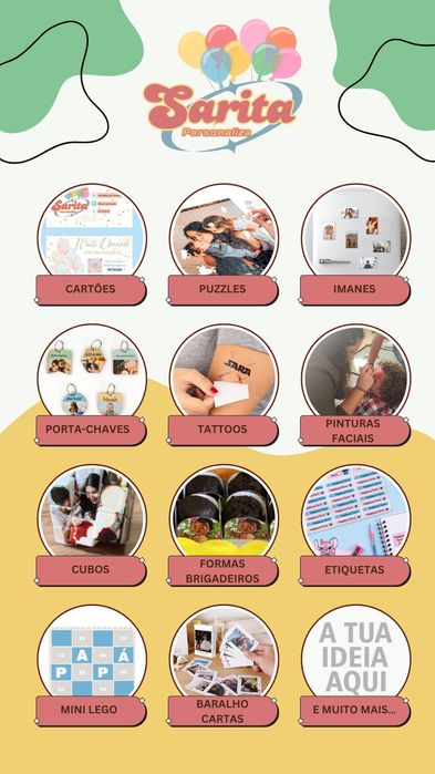 Personalizados e Pinturas Faciais
