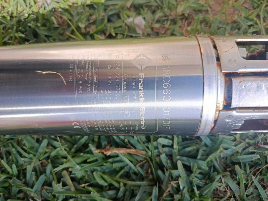Bomba de Furo Profundo 1.5HP Joval + Motor Franklin Electric (Trifásica)