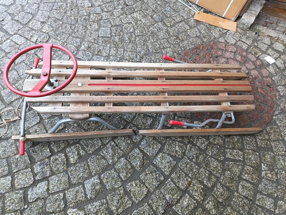 Sanki drewniane duże XXL