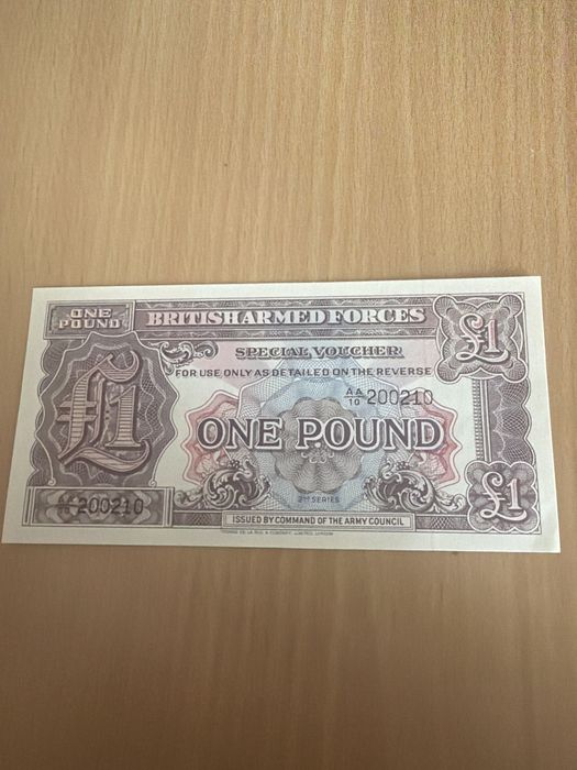 Nota 1 Pound British Armed Forces (2nd edition)
