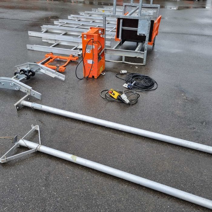 Drabina 12m winda dekarska wyciąg GEDA Lift250 z Norwegii jak nowa