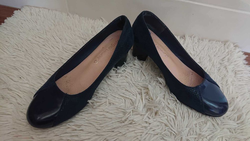 Buty Sergio Leone rozm.37 granatowe