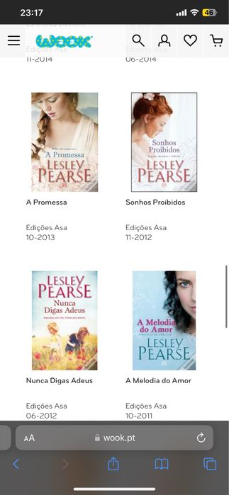 Livros Lesley Pearse