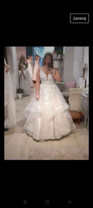 Suknia ślubna ivory 38/40 tren księżniczka
