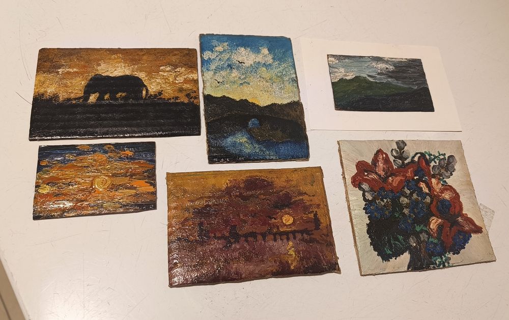 Obrazki olejne miniatury pejzaż obraz olejny