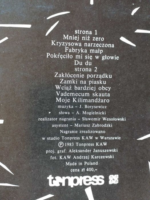 Lady Punk Album Winyl 1983 Tonpress bez jednej ryski
