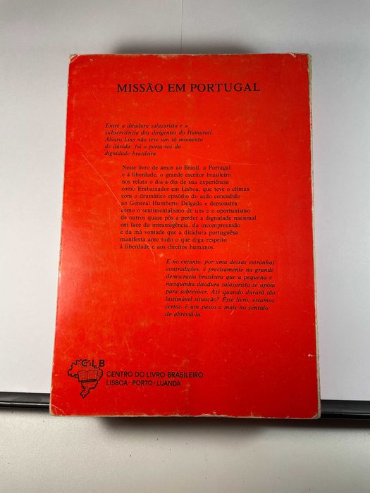 Livro Missão em Portugal, Alvaro Lins Cultura Política