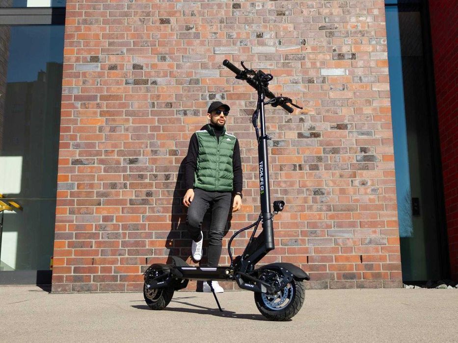 Hulajnoga Elektryczna 1365W Duży Zasięg 50km Amortyzacja TECHLIFE Q3