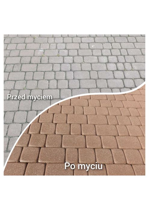 Mycie kostki brukowej