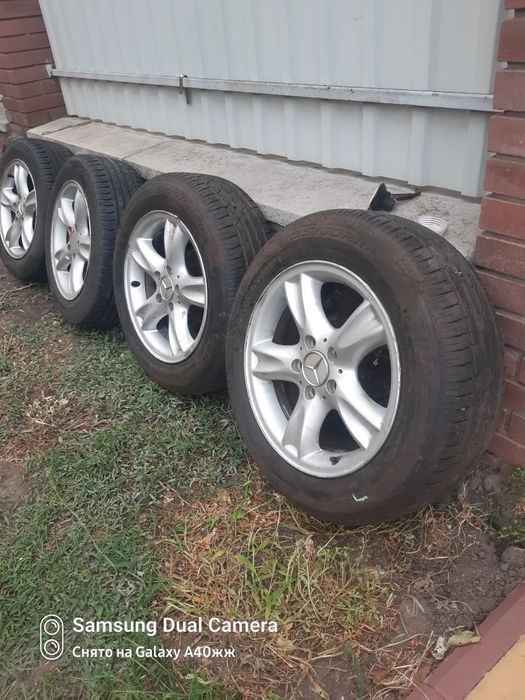 Титановые диски 16 радиус с  резиной 205×60×16 Разболтовка 5×112