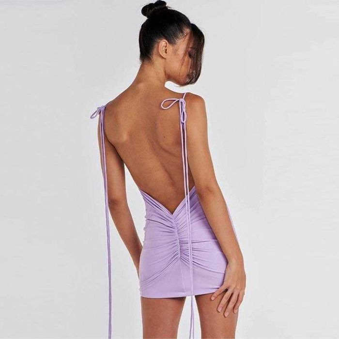 Women's Fashion Stitching Suspender Dress