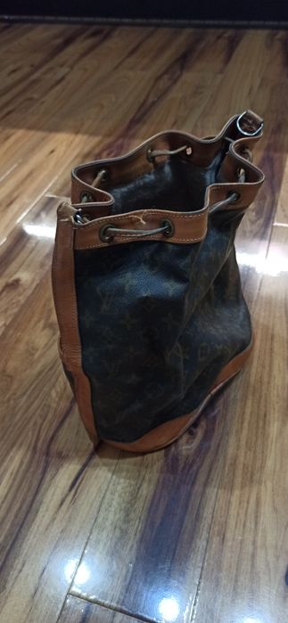 Worek w kolorze czarno-brazowym