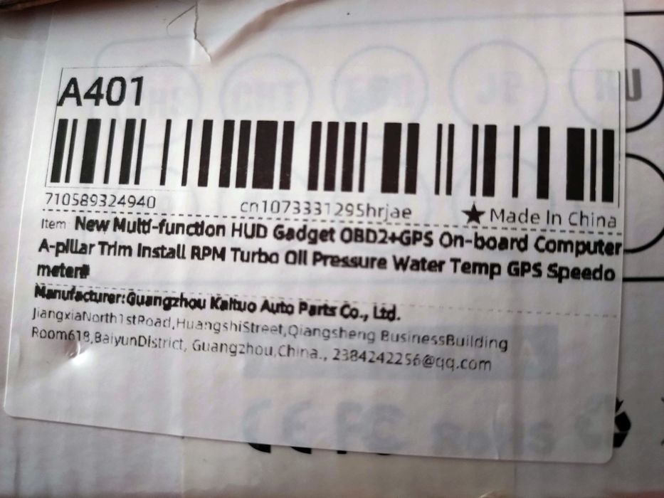 Velocímetro eletrónico para carro