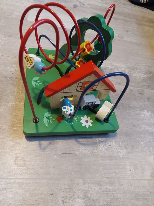 Przeplatanka drewniana zabawka Farma Montessori