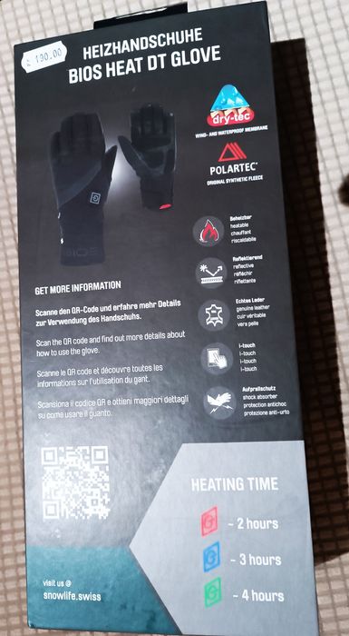 BIOS by snowlife szwajcarskie rękawice podgrzewane