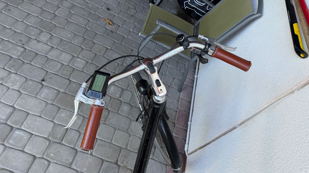 Rower Elektryczny EBFEC Ares szary