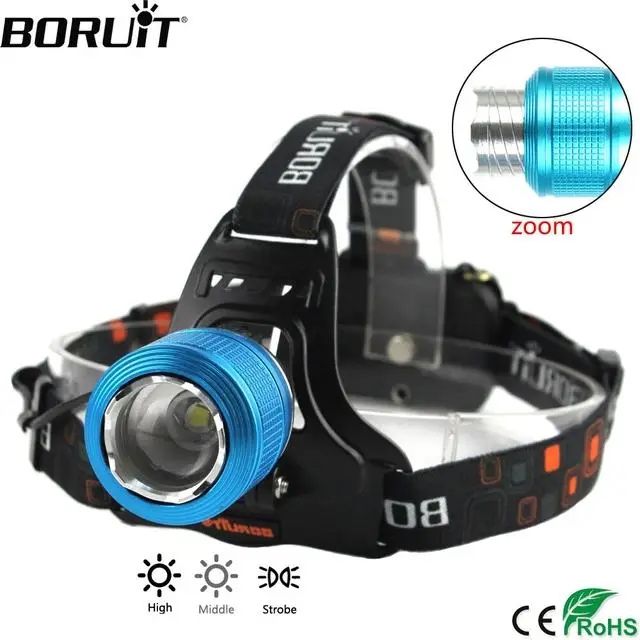 LED налобний ліхтар Police BL-2199B для роботи та туризму