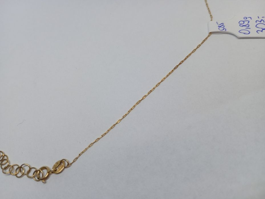 Łańcuszek z krzyżykiem złoty 14k 0.89g komis Madej Gorlice