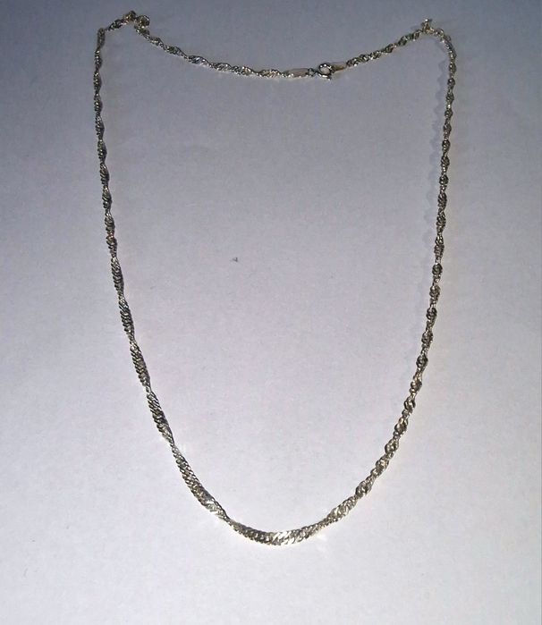 Drobny Srebrny Łańcuszek 50 cm